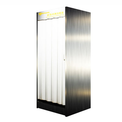 Anti Freezing Enclosed Eyewash Station 304 Stainless Steel Emergency Shower Booth