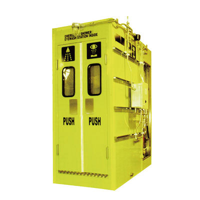 Enclosed Emergency Shower And Eye Wash Station With Heating And Cooling System