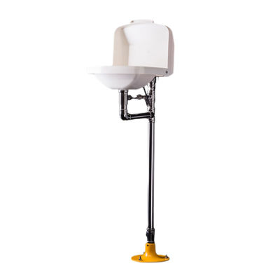 Vertical Freeze Resistant Eyewash 304 Stainless Steel Smart Temperature Control