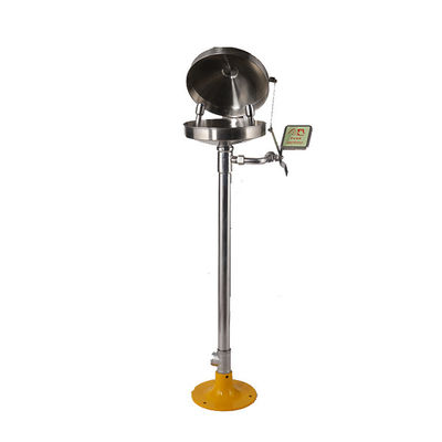 Standard Version Vertical Eyewash Station With Stainless Steel Linkage Flip Flop