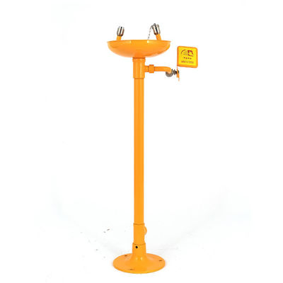 Yellow Stainless Steel ABS Countertop Eyewash Station Vertical Safety Eye Wash Station(Yellow)